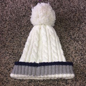 Calvin Klein hat with pom pom